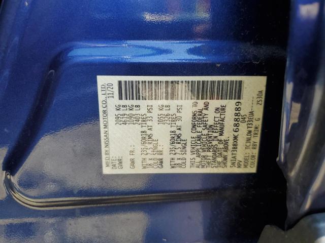5N1AT3BBXMC688889 Nissan ROGUE SV