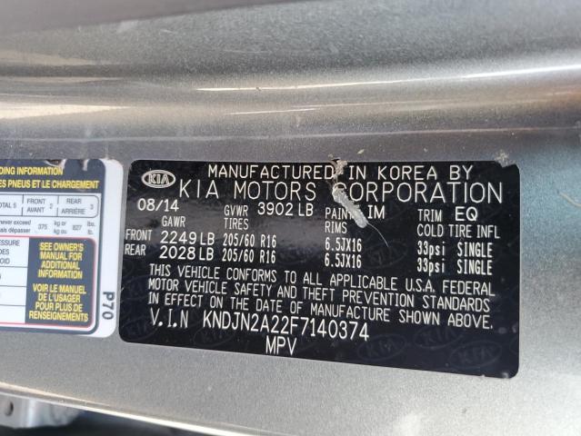 KNDJN2A22F7140374 KIA Soul