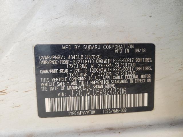 JF2GTACC6K9248206 Subaru Crosstrek Premium