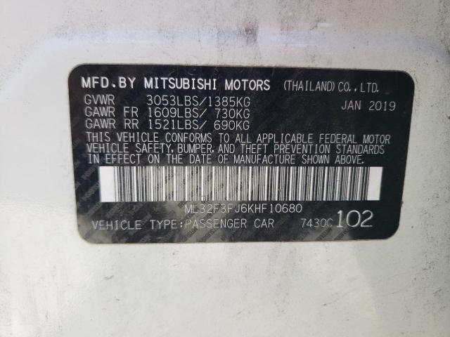 ML32F3FJ6KHF10680 Mitsubishi Mirage G4 Es