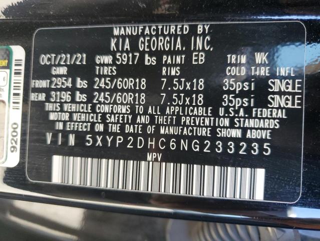 5XYP2DHC6NG233235 KIA Telluride Lx