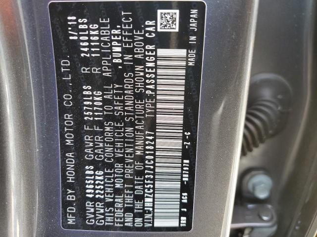 2018 HONDA CLARITY TO - JHMZC5F37JC018247