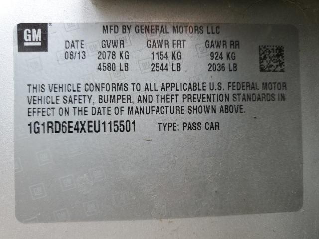 VIN 1G1RD6E4XEU115501 2014 Chevrolet Volt no.12