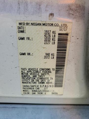 1N4AL3AP5JC174693 Nissan ALTIMA 2.5
