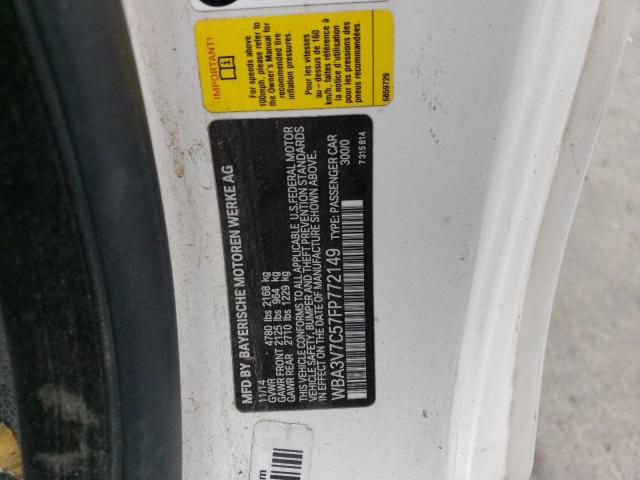 WBA3V7C57FP772149 BMW 428 I Sulev