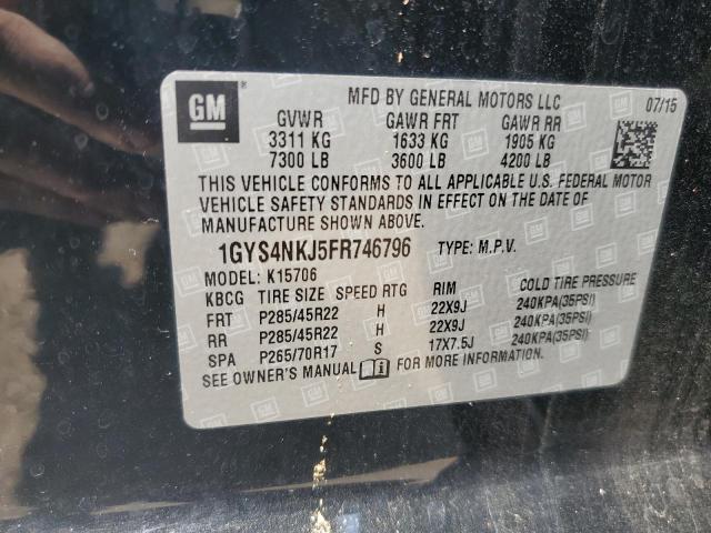 1GYS4NKJ5FR746796 Cadillac Escalade Premium