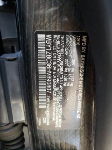 WBY1Z8C36HV890807 BMW I3 REX