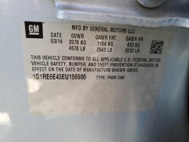 VIN 1G1RE6E43EU156906 2014 Chevrolet Volt no.12