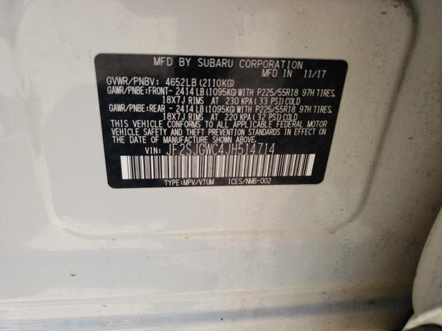 JF2SJGWC4JH514714 Subaru Forester 2.0xt Touring
