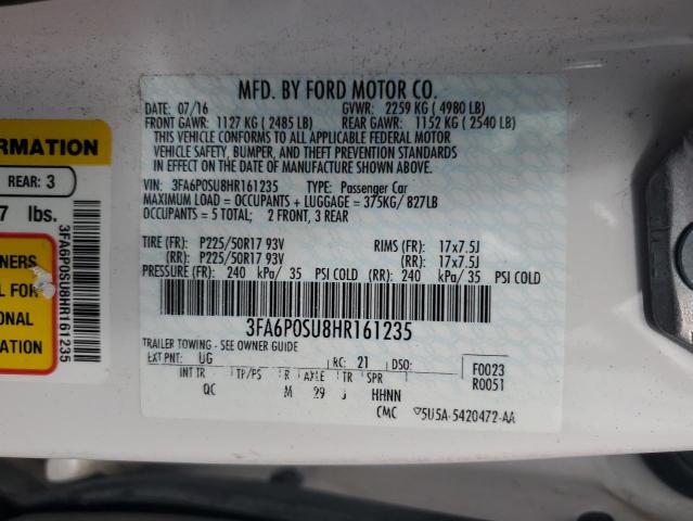 3FA6P0SU8HR161235 2017 FORD FUSION - Image 12