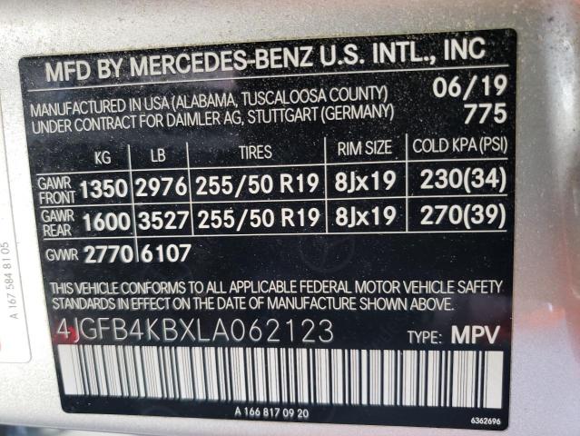 4JGFB4KBXLA062123 Mercedes-Benz Gle 350 4matic