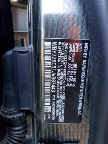 2018 BMW I3 S REX - WBY7Z8C51JVB87443