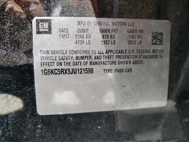 1G6KC5RX5JU121598 Cadillac CT6 LUXURY
