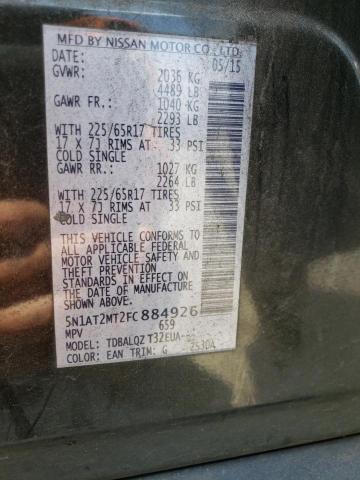 5N1AT2MT2FC884926 Nissan ROGUE S