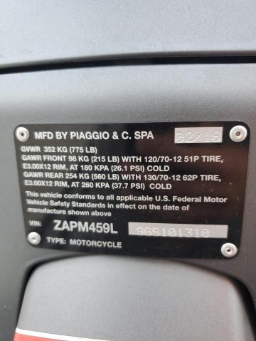 2016 VESPA GTS 300 SU ZAPM459L9G5101310