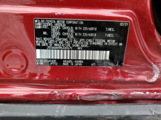 JTEAAAAH9MJ040679 Toyota VENZA LE