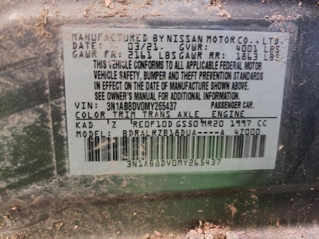 3N1AB8DV0MY265437 Nissan SENTRA SR