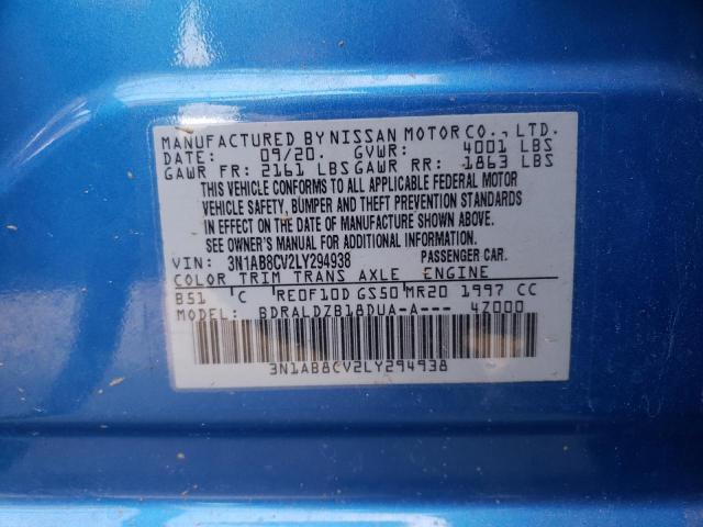 2020 NISSAN SENTRA SV - 3N1AB8CV2LY294938