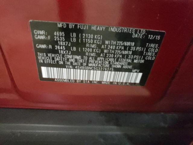 4S4BSBNC5G3276275 Subaru Outback 2.5i Limited