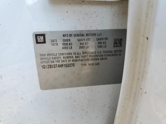 2017 CHEVROLET MALIBU 4D - 1G1ZB5ST4HF162270