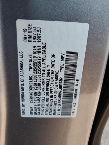 5FNRL6H97LB007361 Honda Odyssey EL 10