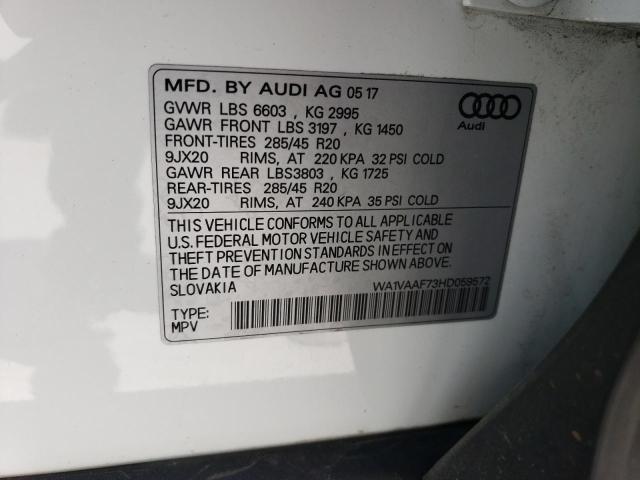 WA1VAAF73HD059572 2017 AUDI Q7, photo no. 14