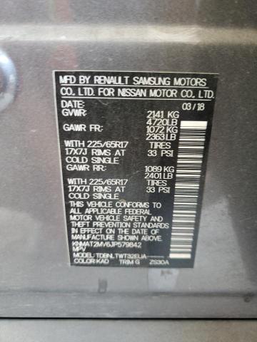 2018 Nissan Rogue S VIN: KNMAT2MV6JP579842 Lot: 60539133