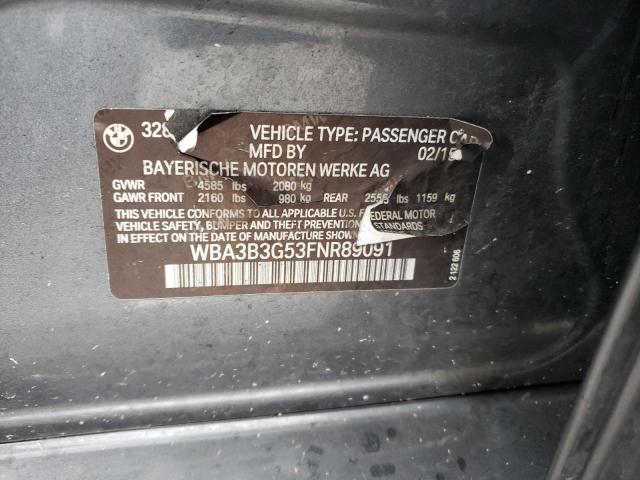 2015 BMW 328 XI - WBA3B3G53FNR89091
