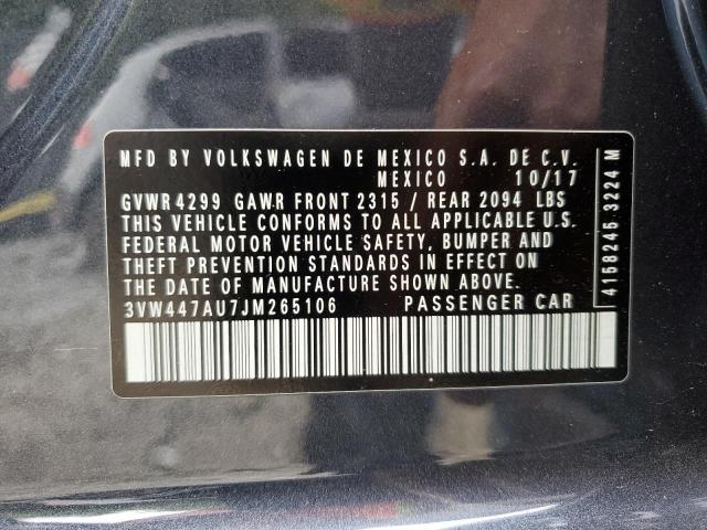 2018 VOLKSWAGEN GTI S/SE - 3VW447AU7JM265106