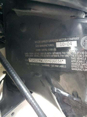 2005 HARLEY-DAVIDSON FLHTPI 1HD1FMW135Y616034