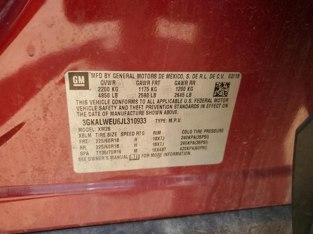 3GKALWEU6JL310933 2018 GMC Terrain Slt Diesel