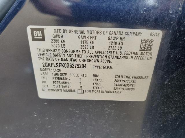 2GKFLSEK0G6275204 GMC Terrain Sle