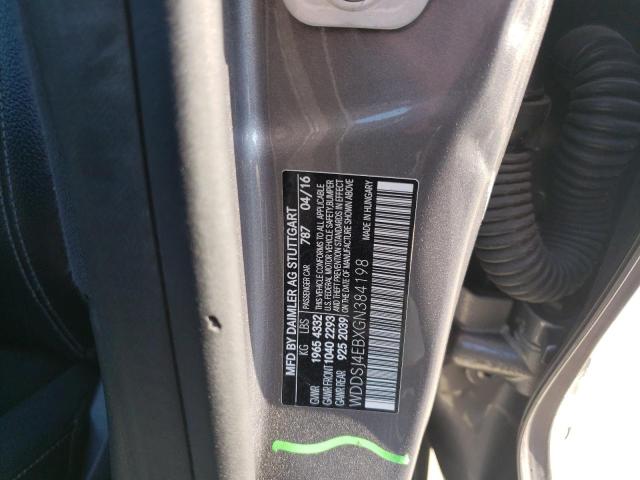 WDDSJ4EBXGN384198 Mercedes-Benz CLA 250
