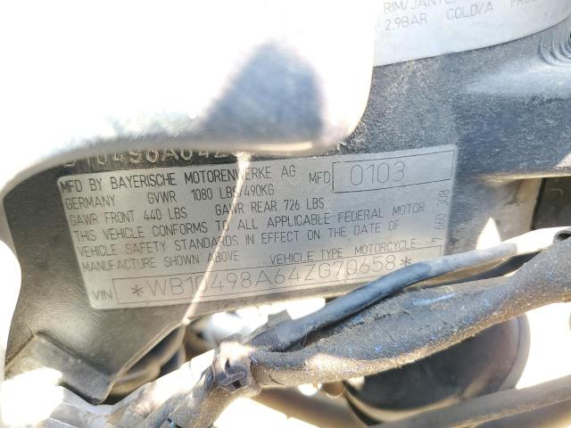 2004 BMW R1150 RS - WB10498A64ZG70658