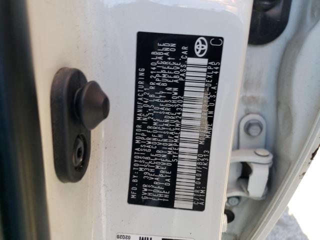 5YFEPMAEXMP243202 Toyota COROLLA LE