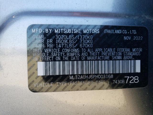 ML32AUHJ6PH003168 Mitsubishi MIRAGE ES
