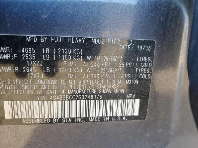 4S4BSBCC2G3248176 Subaru Outback 2.5i Premium