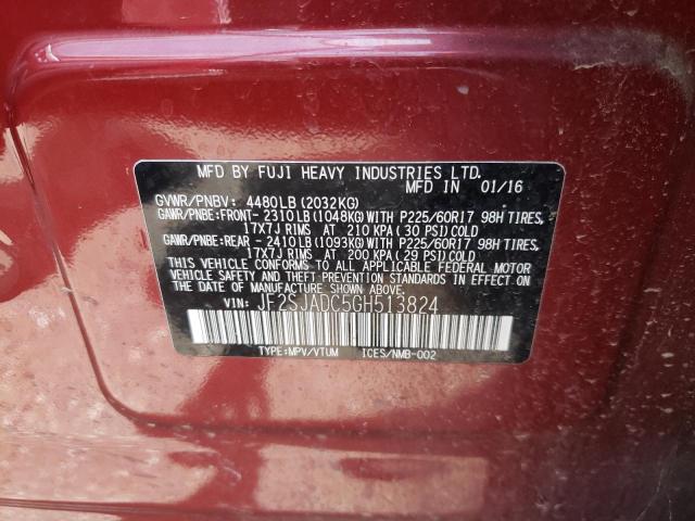 JF2SJADC5GH513824 Subaru Forester 2.5i Premium