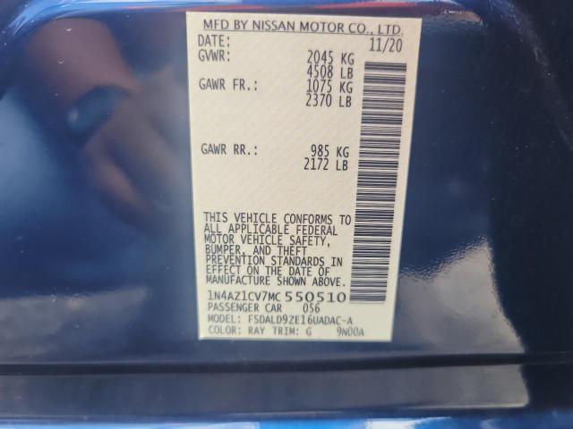 1N4AZ1CV7MC550510 Nissan LEAF SV
