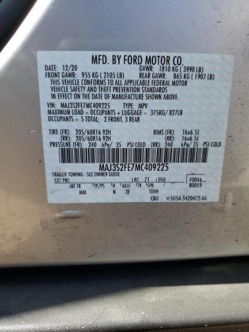 MAJ3S2FE7MC409225 Ford ECOSPORT S
