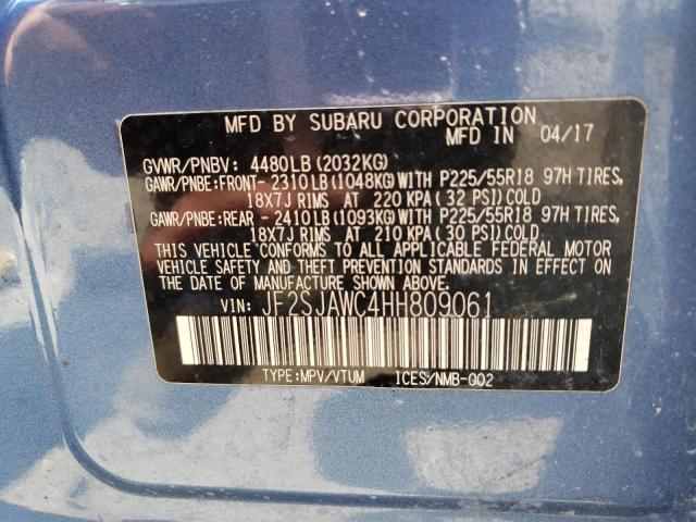JF2SJAWC4HH809061 Subaru Forester 2.5i Touring