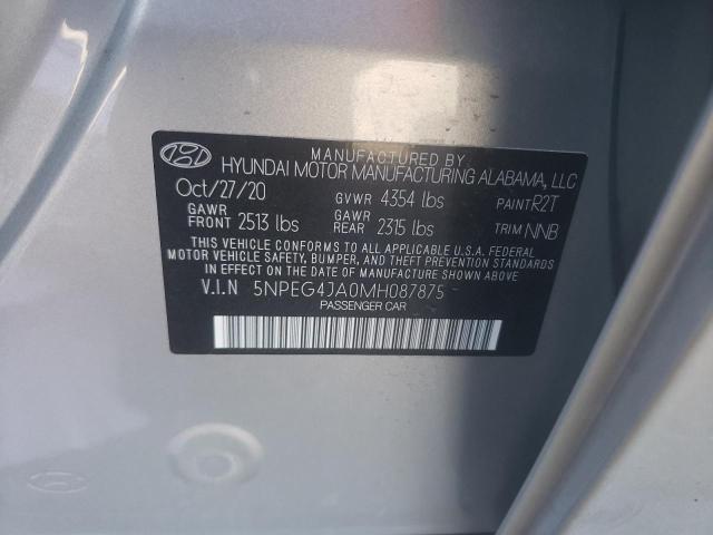 2021 HYUNDAI SONATA 4D - 5NPEG4JA0MH087875