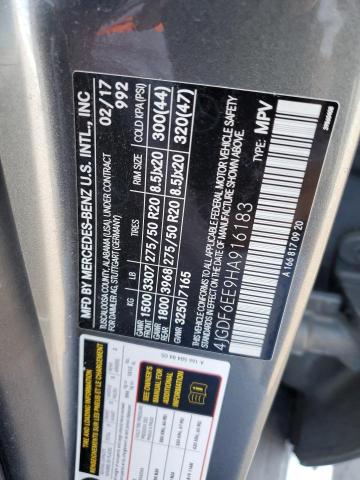 4JGDF6EE9HA916183 Mercedes-Benz Gls 450 4matic