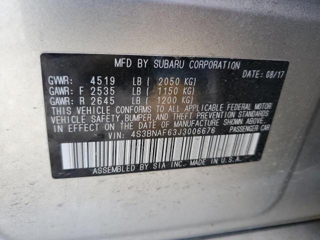 4S3BNAF63J3006676 Subaru Legacy 2.5i Premium