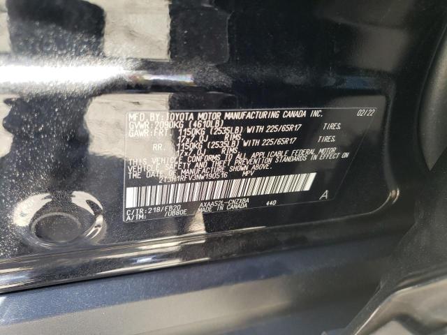 2T3H1RFV3NW190516 Toyota RAV4 LE