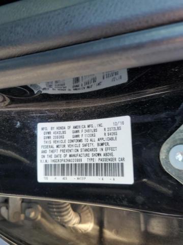 1HGCR3F92HA020669 Honda Accord Touring