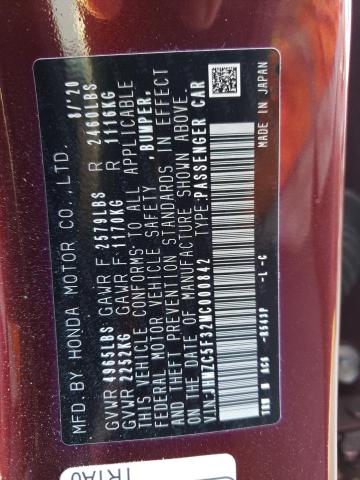 2021 HONDA CLARITY TO - JHMZC5F32MC000842