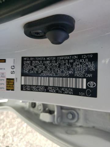 JTDEPRAE0LJ093875 Toyota COROLLA LE