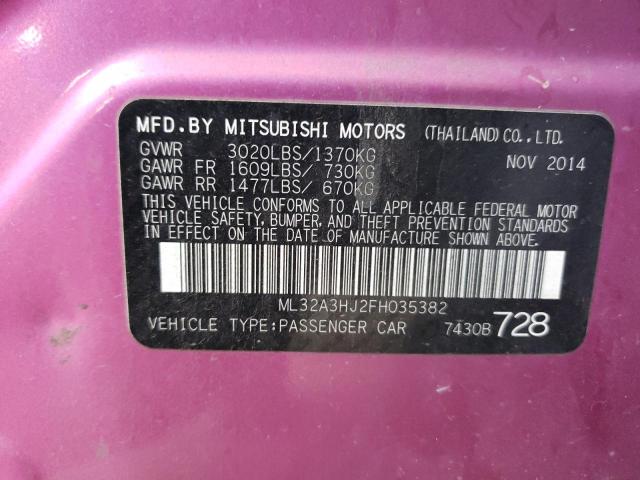 ML32A3HJ2FH035382 Mitsubishi MIRAGE DE