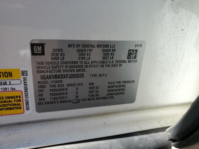 5GAKVBKDXFJ260335 Buick Enclave